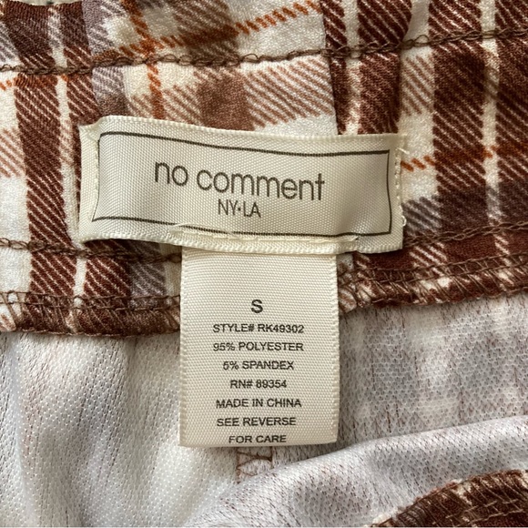 No Comments Checkered Dress Pants Cuffed Size Small (Junior) - Picture 9 of 10